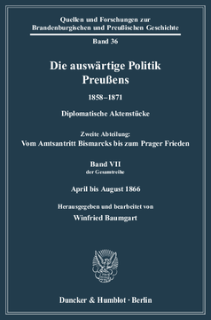 Die auswärtige Politik Preußens 1858–1871 Die auswärtige Politik Preußens 1858–1871