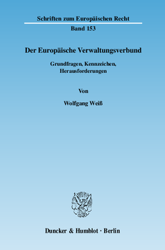 Der Europäische Verwaltungsverbund Der Europäische Verwaltungsverbund