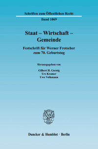 Staat - Wirtschaft - Gemeinde