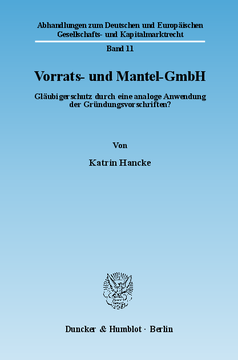 Vorrats- und Mantel-GmbH Vorrats- und Mantel-GmbH