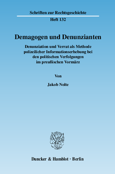 Demagogen und Denunzianten Demagogen und Denunzianten