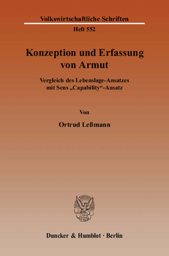 Konzeption und Erfassung von Armut Konzeption und Erfassung von Armut