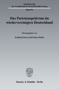 Das Parteienspektrum im wiedervereinigten Deutschland