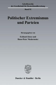 Politischer Extremismus und Parteien Politischer Extremismus und Parteien