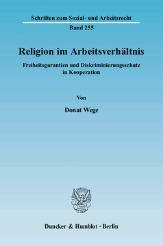 Religion im Arbeitsverhältnis Religion im Arbeitsverhältnis