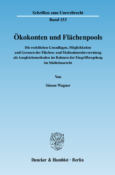 Ökokonten und Flächenpools Ökokonten und Flächenpools