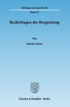 Rechtsfragen der Bergrettung Rechtsfragen der Bergrettung