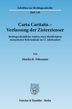 Carta Caritatis - Verfassung der Zisterzienser Carta Caritatis - Verfassung der Zisterzienser