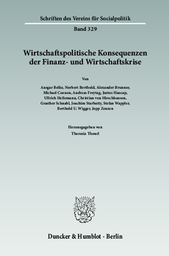 Wirtschaftspolitische Konsequenzen der Finanz- und Wirtschaftskrise Wirtschaftspolitische Konsequenzen der Finanz- und Wirtschaftskrise