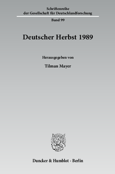 Deutscher Herbst 1989 Deutscher Herbst 1989