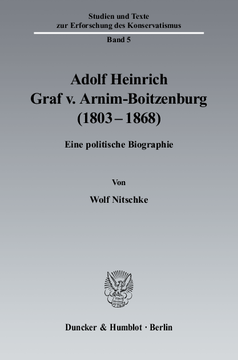 Adolf Heinrich Graf v. Arnim-Boitzenburg (1803–1868) Adolf Heinrich Graf v. Arnim-Boitzenburg (1803–1868)