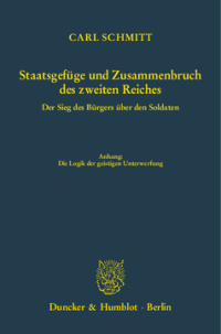 Staatsgefüge und Zusammenbruch des zweiten Reiches