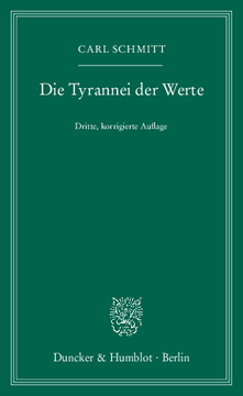 Die Tyrannei der Werte Die Tyrannei der Werte