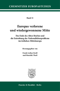 Europas verlorene und wiedergewonnene Mitte Europas verlorene und wiedergewonnene Mitte