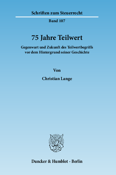 75 Jahre Teilwert 75 Jahre Teilwert