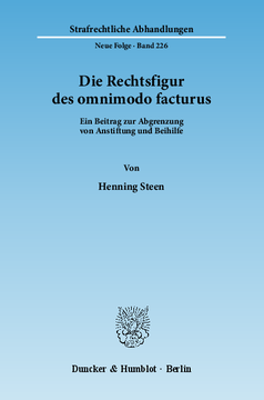 Die Rechtsfigur des omnimodo facturus Die Rechtsfigur des omnimodo facturus