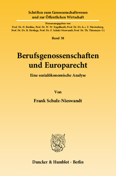 Berufsgenossenschaften und Europarecht Berufsgenossenschaften und Europarecht