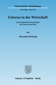 Untreue in der Wirtschaft Untreue in der Wirtschaft