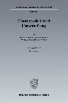Finanzpolitik und Umverteilung Finanzpolitik und Umverteilung