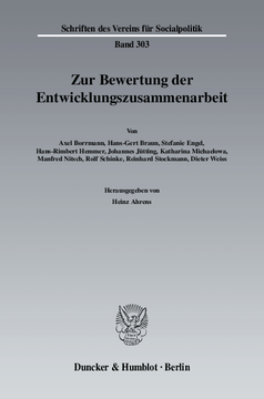 Zur Bewertung der Entwicklungszusammenarbeit Zur Bewertung der Entwicklungszusammenarbeit