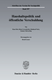 Haushaltspolitik und öffentliche Verschuldung