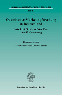 Quantitative Marketingforschung in Deutschland Quantitative Marketingforschung in Deutschland