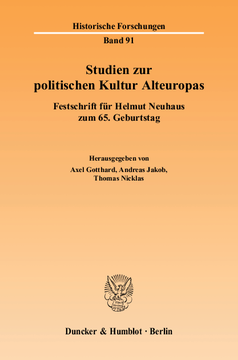 Studien zur politischen Kultur Alteuropas Studien zur politischen Kultur Alteuropas