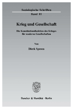 Krieg und Gesellschaft Krieg und Gesellschaft