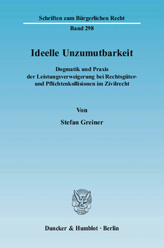 Ideelle Unzumutbarkeit Ideelle Unzumutbarkeit