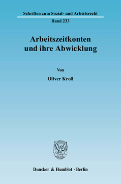 Arbeitszeitkonten und ihre Abwicklung Arbeitszeitkonten und ihre Abwicklung
