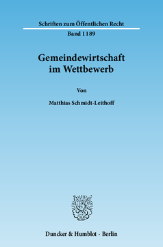 Gemeindewirtschaft im Wettbewerb Gemeindewirtschaft im Wettbewerb