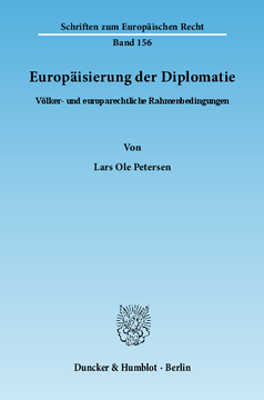 Europäisierung der Diplomatie Europäisierung der Diplomatie