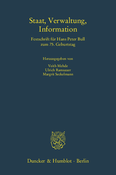 Staat, Verwaltung, Information Staat, Verwaltung, Information