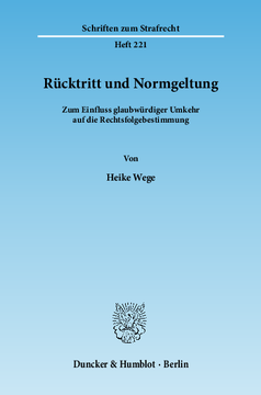 Rücktritt und Normgeltung Rücktritt und Normgeltung