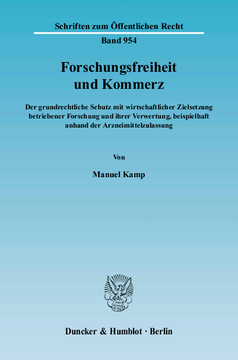 Forschungsfreiheit und Kommerz Forschungsfreiheit und Kommerz