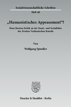 »Humanistisches Appeasement«? »Humanistisches Appeasement«?