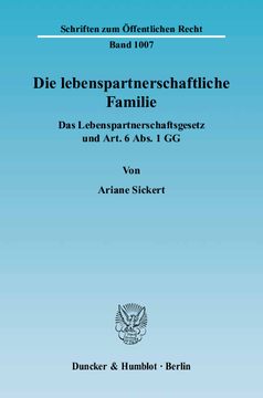 Die lebenspartnerschaftliche Familie Die lebenspartnerschaftliche Familie