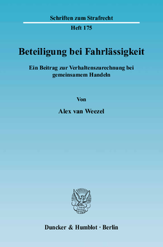 Beteiligung bei Fahrlässigkeit Beteiligung bei Fahrlässigkeit