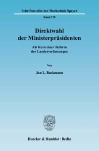Direktwahl der Ministerpräsidenten
