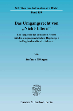 Das Umgangsrecht von »Nicht-Eltern« Das Umgangsrecht von »Nicht-Eltern«