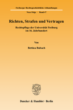 Richten, Strafen und Vertragen Richten, Strafen und Vertragen