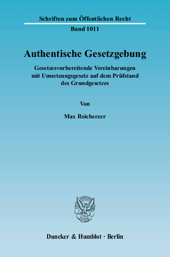 Authentische Gesetzgebung Authentische Gesetzgebung