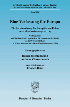 Eine Verfassung für Europa Eine Verfassung für Europa