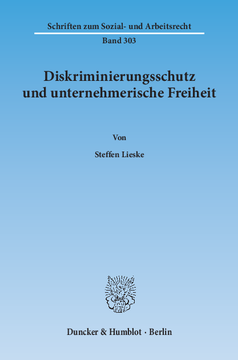 Diskriminierungsschutz und unternehmerische Freiheit Diskriminierungsschutz und unternehmerische Freiheit