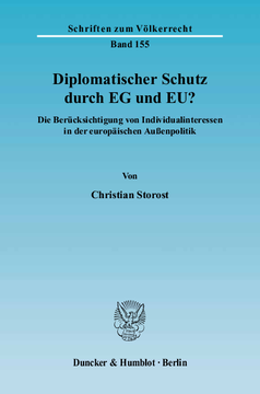 Diplomatischer Schutz durch EG und EU? Diplomatischer Schutz durch EG und EU?