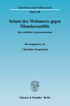 Schutz der Weltmeere gegen Öltankerunfälle Schutz der Weltmeere gegen Öltankerunfälle