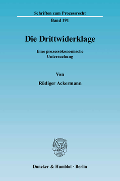 Die Drittwiderklage Die Drittwiderklage