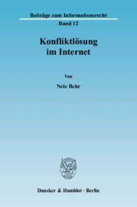 Konfliktlösung im Internet