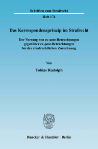 Das Korrespondenzprinzip im Strafrecht