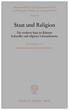 Staat und Religion Staat und Religion